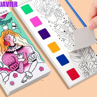 Javier Gouache ชุดหนังสือวาดภาพกราฟฟิตี้ พร้อมพู่กัน สีน้ํา DIY สําหรับโรงเรียน