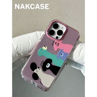 Ins ใหม่ เคสป้องกันโทรศัพท์มือถือ ลายการ์ตูนสัตว์น่ารัก กันกระแทก สําหรับ Apple Iphone 14promax 13 11 14pro 13pro 14