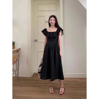 Vc - Midi Dress 2018 ชุดเดรส วินเทจ สไตล์เกาหลี ซาบริน่า เหมาะกับฤดูร้อน