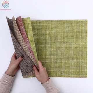 แผ่นรองจาน PVC ขนาด 45x30 ซม. ทนความร้อน สําหรับตกแต่งบ้าน