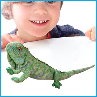 หมอนตุ๊กตานุ่ม รูปการ์ตูนสัตว์เลื้อยคลาน Iguana Animal Figurines ของขวัญสําหรับเด็ก