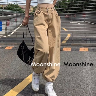 Moon  กางเกงขายาว คาร์โก้ กางเกง เชือกอเมริกันคลาสิค Cargo pants 2023 NEW 072822 High quality ทันสมัย ทันสมัย ทันสมัย A90M072 36Z230909