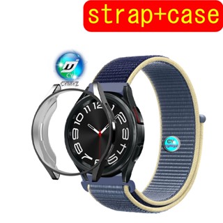 สาย Samsung Galaxy Watch 6 Classic  สาย สายไนล่อน Samsung Galaxy Watch 6 Classic  สำหรับนาฬิกาอัฉริยะ  เคส Samsung Galaxy Watch 6 Classic  เคส Samsung Galaxy Watch 6 47mm 43mm เคส เคสป้องกัน