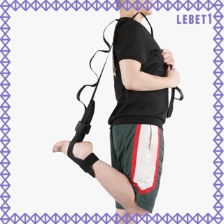 [Lebet] สายรัดข้อเท้า สีดํา สําหรับเต้นบัลเล่ต์ พิลาทิส โยคะ