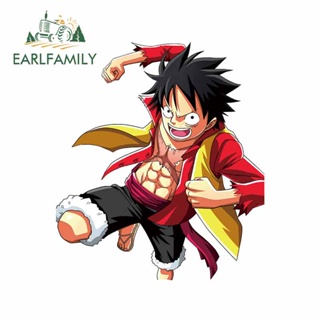 Earlfamily สติกเกอร์ไวนิล ลายอนิเมะ ONE PIECE 13 ซม. x 11.2 ซม. สําหรับตกแต่งรถยนต์