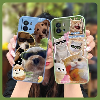 protective case Solid color Phone Case For VIVO IQOO9 phone case Skin feel silicone Cartoon Anti-fall Lens bump protection