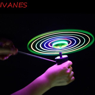 Ivanes ของเล่นใบพัดบิน UFO มีไฟ Led สุ่มสี ของเล่นสําหรับเด็ก