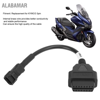 ALABAMAR สายการวินิจฉัย OBD2 GoodConductivity รถจักรยานยนต์อุปกรณ์เสริมสำหรับ KYMCO 3Pin