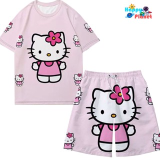 พร้อมส่ง ส่งฟรี โปรโมชั่น กางเกงขาสั้น ลาย Hello Kitty hellokitty สีแดง เหมาะกับของขวัญวันเกิด สําหรับเพื่อน แฟนสาว