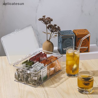 Delicatesun กล่องเก็บชา กาแฟ อะคริลิค พร้อมฝาปิด