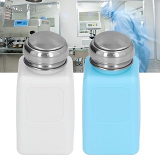 MMADAR 200ML Press Type Solvent Dispenser ESD Safe Anti Static Square Bottle พร้อมฝาสแตนเลส