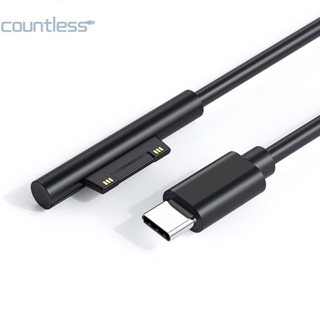 สายชาร์จพาวเวอร์ซัพพลาย USB C แบบชาร์จเร็ว สําหรับ Microsoft Surface Pro 3 4 5 6 [countless.th]