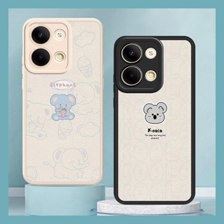 leather Cartoon Phone Case For OPPO Reno9 5G/Reno9 Pro 5G soft shell Silica gel texture cute protective Waterproof advanced