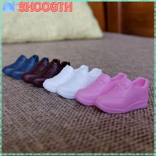 Shoogth รองเท้าบูท PVC ยาว 2~3.5 ซม. สําหรับตุ๊กตา 16 ซม. DIY