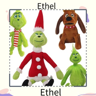 Ethel1 ของเล่นตุ๊กตาการ์ตูนสุนัขน่ารัก กรินช์ สําหรับตกแต่งคริสต์มาส