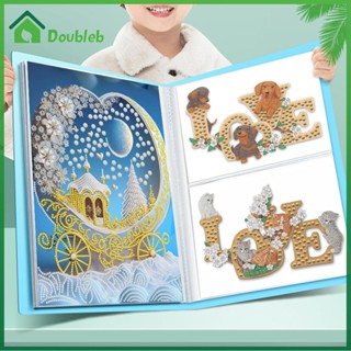 【Doub X ✮กระเป๋าโฟลเดอร์ สําหรับใส่จัดเก็บหนังสือ ปักครอสสติตช์ ✮