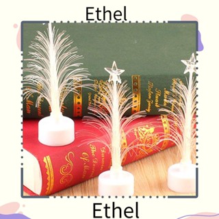 Ethel1 ต้นไม้ไฟเบอร์ออปติคอล LED ขนาดเล็ก หลากสี สําหรับตกแต่งบ้าน