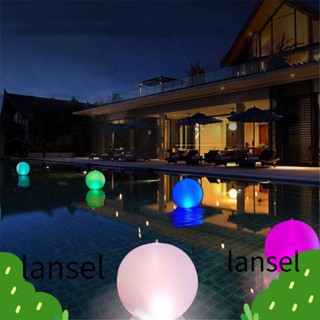 Lansel โคมไฟลูกบอล Led เรืองแสง พร้อมรีโมตคอนโทรล สําหรับตกแต่งสวน สระว่ายน้ํา