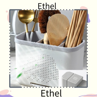 Ethel1 กล่องตะเกียบ ระบายน้ํา สองชั้น อเนกประสงค์ สําหรับบ้าน ห้องครัว