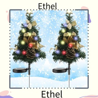 Ethel1 โคมไฟ LED กันน้ํา สําหรับตกแต่งต้นคริสต์มาส 2 ชิ้น ต่อแพ็ค