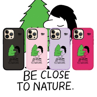 Casetify X Be Close To Nature RosePink เคสโทรศัพท์มือถือแบบนิ่ม ใส กันกระแทก สําหรับ iPhone 14 13 12 11 Pro MAX IX XS MAX XR 6 6s 7 8 Plus