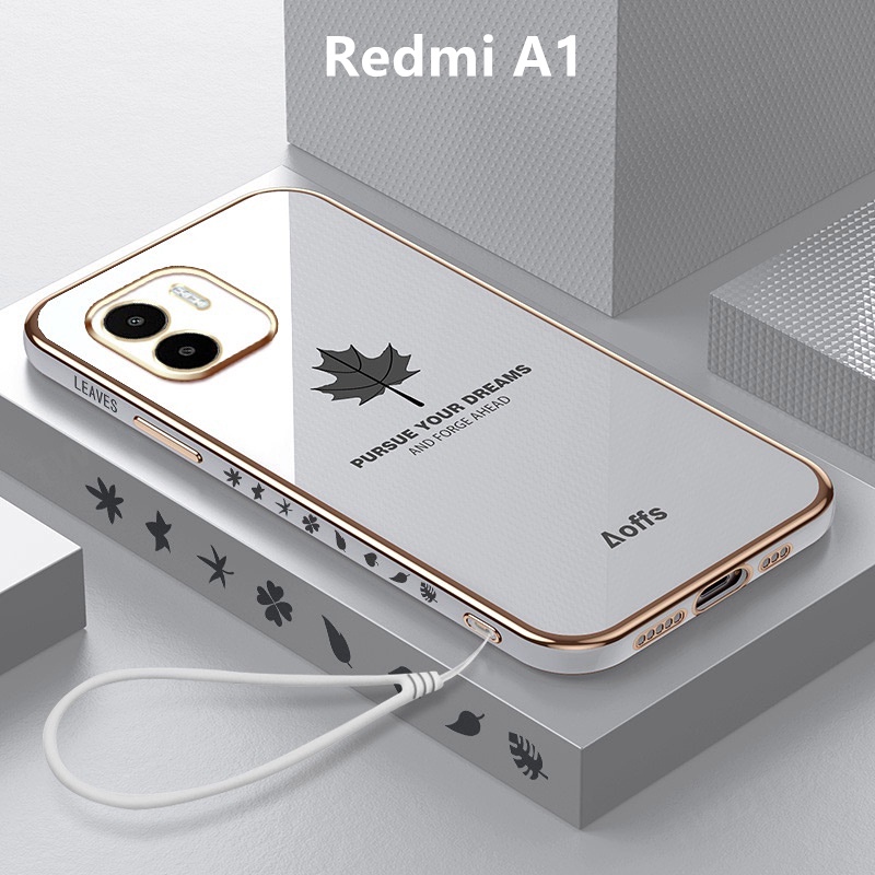 เคส Redmi A1 case ลายใบเมเปิ้ล TPU แบบนิ่ม เคสมือถือ เคสโทรศัพท์ Redmi A1