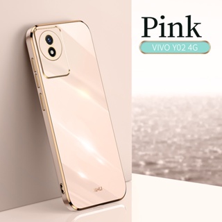 เคสซิลิโคน TPU แบบนิ่ม ชุบไฟฟ้า กันกระแทก สําหรับ VIVO Y02T VIVO Y02