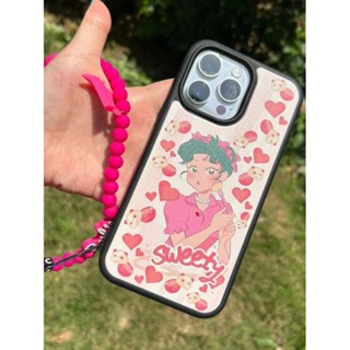 เคสโทรศัพท์มือถือ แบบนิ่ม ลายการ์ตูนเด็กผู้หญิง กันกระแทก สําหรับ iPhone 12 13 11 78 13promax 11 14 xr 12pro QYJS 14promax