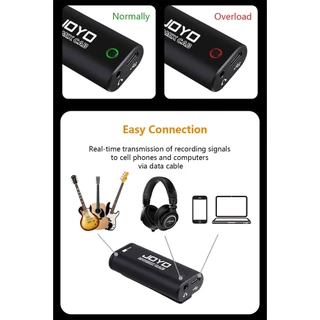 JOYO MOMIX CAB Mini Audio Mixer กีตาร์บันทึก Webcasting Live Stream แบบพกพาพ็อกเก็ตการ์ดเสียง Plug and Play