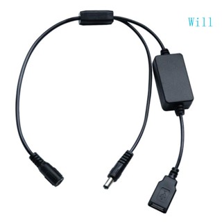 Will สายชาร์จ USB 12V เป็น 5V ตัวเมีย 1 มม. 20 ซม. 5 5x2 5 5x2 1 มม. สําหรับลําโพง