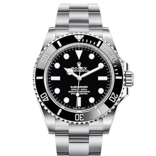 นาฬิกาข้อมือ Submariner สีดํา และสีเงิน สําหรับผู้ชาย