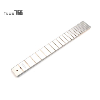 ไม้บรรทัดคอกีตาร์ไฟฟ้า สีเงิน สําหรับ LP 22 Fret 24.75 นิ้ว