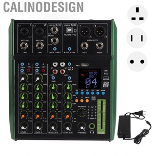 Calinodesign Digital Mixer Metal 6 Channel  Mixing Console with Built in Module for Small Clubs Bars 100 to 240V