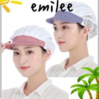 EMILEE หมวกเชฟ, หมวกกันน็อก หม้อหุงข้าว, ชุดทํางาน กันฝุ่น สุดชิค บริการอาหาร ที่บังแดด สําหรับจัดเลี้ยงอาหาร