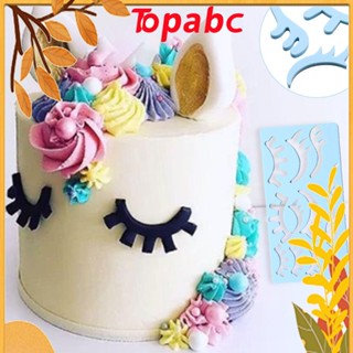 TOP Acrylic Baking Accessories 3D Scrapbook Stamp Unicorn Eyelashes Mold Fondant Cake Decorating Tool New Cutting Die DIY Mold Chocolate