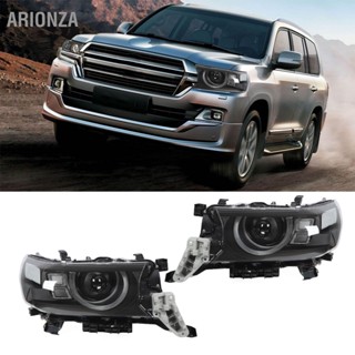 ARIONZA 1 คู่ LED ไฟหน้าโปรเจคเตอร์เปลี่ยนไฟสัญญาณสำหรับ Land Cruiser 200 Facelift 2016 ถึง 2021