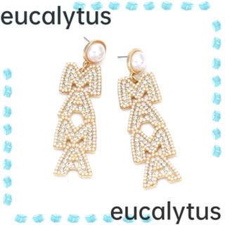 Eucalytus1 ต่างหู MAMA เครื่องประดับ ของขวัญคริสต์มาส 2 ชิ้น