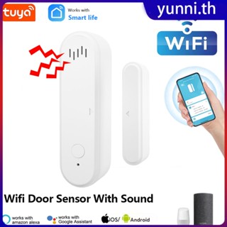 Tuya Wifi Door Sensor Tuya Window Open Ring Bell Alarm Detector Magnetic Contact Chime Burglar Entry Alert Home Security Yunni