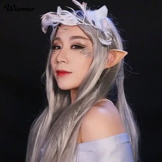 Wismar Avatar Elf Ears Goblin พร็อพแต่งหูเอลฟ์ เสมือนจริง สําหรับแต่งหน้าฮาโลวีน 2 ชิ้น