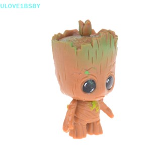 Ulove1bsby ตุ๊กตาฟิกเกอร์ Guardians of the Baby Groot PVC ของขวัญ สําหรับเด็ก 4 ชิ้น