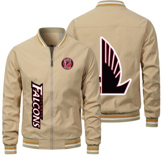 NFL Falcons football team custom baseball uniform outdoor sports zipper thin sports windproof jacket