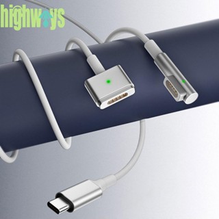 สายชาร์จแม่เหล็ก Type-C ตัวผู้ 1/2 PD100W USB C สําหรับ MacBook Air Pro [highways.th]