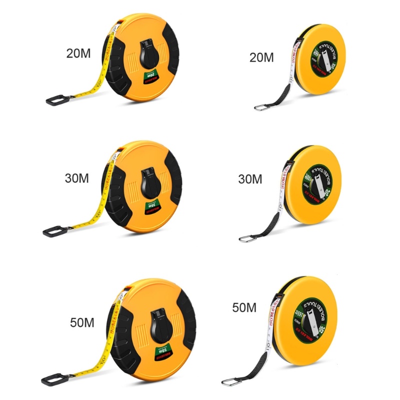 Anti-slip Ruler Roll Measuring Tape with Double Scale Fiber Tape Measuring Tape