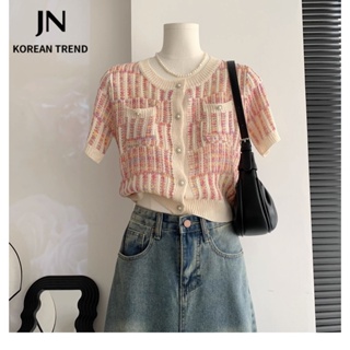 JN Studio  Áo Len áo khoác cardigan áo cardigan Thời trang hàn quốc  Trendy Korean Style Beautiful fashion A91K02D 36Z230909