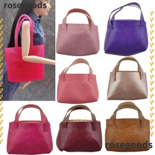 Rosegoods1 กระเป๋าถือ หนัง PU ขนาด 4.8*2*5 ซม. 1/6 30 ซม. 10 สี สําหรับตุ๊กตา 2 ชิ้น