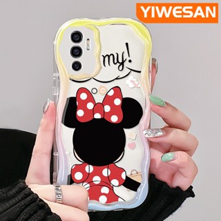 เคสโทรศัพท์มือถือ ซิลิกาใส กันกระแทก ลายมินนี่เมาส์น่ารัก สําหรับ VIVO V23E 4G V23E 5G V23 Pro V23i 5G S12 5G Y75