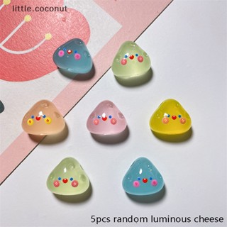 [little.coconut] ชีสเรซิ่นเรืองแสง ลายการ์ตูน DIY สําหรับตกแต่งบูติก 5 ชิ้น