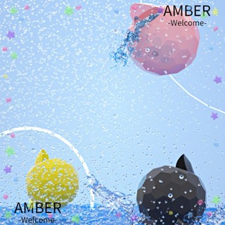 Amber ลูกโป่งน้ํา ซิลิโคน ทรงกลม ใช้ซ้ําได้ 4 ชิ้น