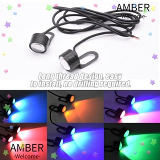 Amber ไฟเบรกท้าย LED 5W 5A อุปกรณ์เสริม สําหรับรถจักรยานยนต์ไฟฟ้า 2 ชิ้น