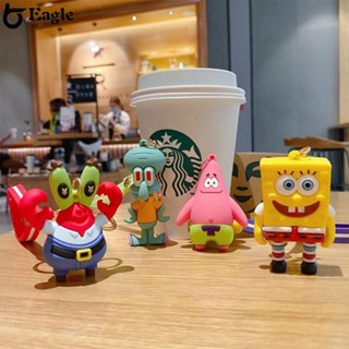 ⭐จัดส่ง 24 ชั่วโมง⭐พวงกุญแจ PATRICK PVC SPONGEBOB 38 กรัม CRAB BOSS OCTOPUS ขายดี เครื่องประดับ